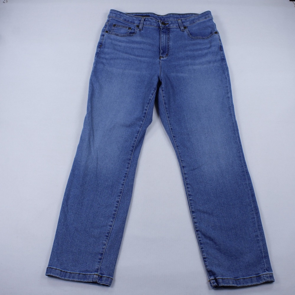 Brooks Brothers Classic Straight Leg Medium Wash Denim Women's Jeans Size 10